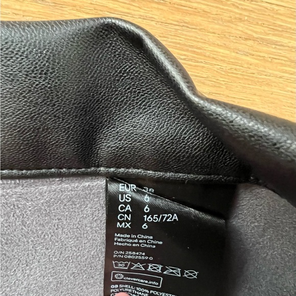 Faux Leather Midi Skirt - Picture 5 of 6